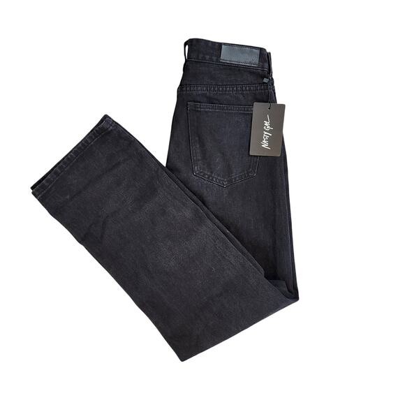 Nasty Gal Classic Boyfriend Jean Washed Black - Picture 4 of 9